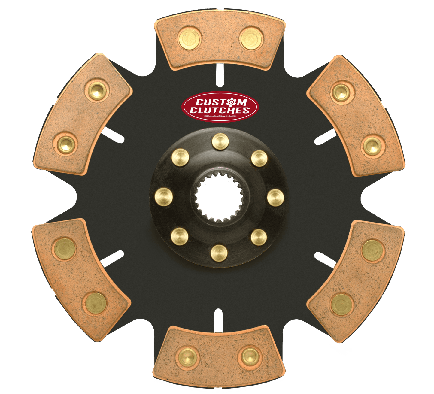 6 Puck ceramic solid hub